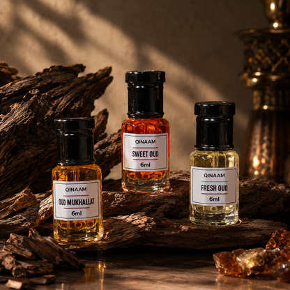 Oud Attars Combo Set - Pack of 3 | Sweet oud | Fresh Oud | Oud Mukhallat