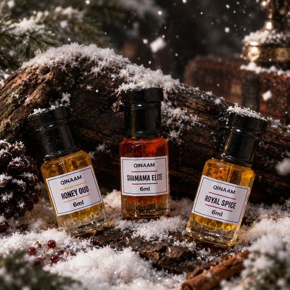 Winter Attars Combo Set - Pack of 3 | Honey Oud | Shamama Elite | Royal Spice