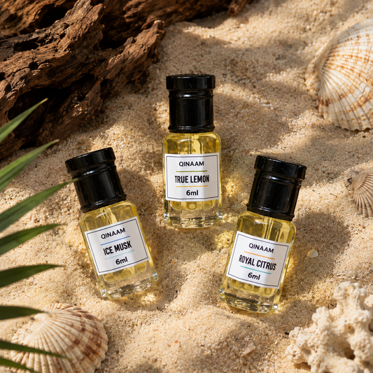 Summer Attars Combo Set - Pack of 3 | Ice Musk | True Lemon | Royal Citrus