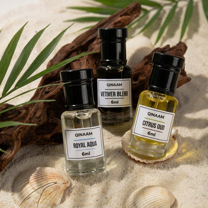 Premium Summer Combo Set - Pack of 3 | Vetiver Blend | Citrus Oud | Royal Aqua