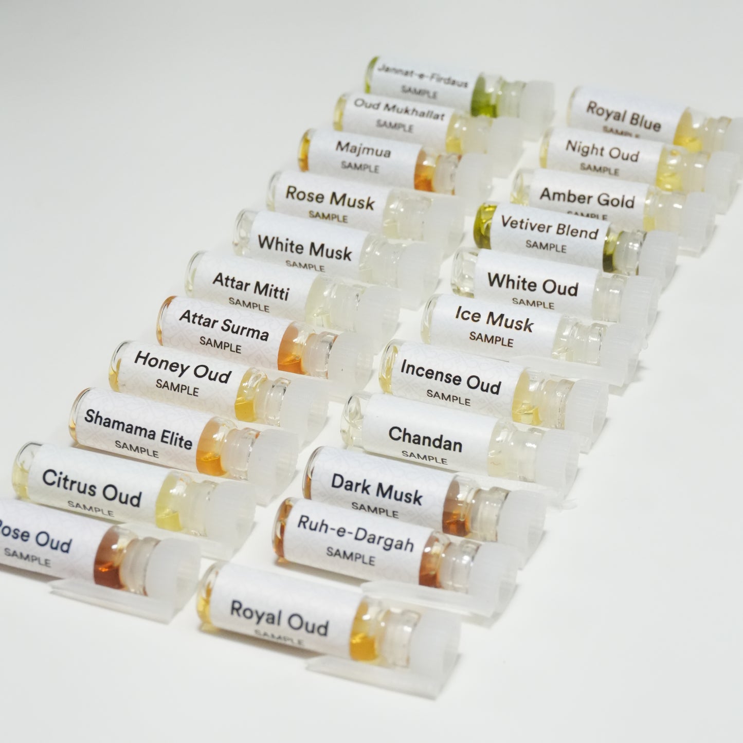 Pack of 22 | 1 ml each | Attar Samples set of Qinaam
