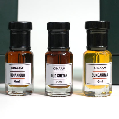 Oud Attars Combo Set - Pack of 3 | Indian Oud | Oud Sultan | Sundarban