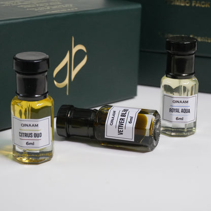 Premium Summer Combo Set - Pack of 3 | Vetiver Blend | Citrus Oud | Royal Aqua
