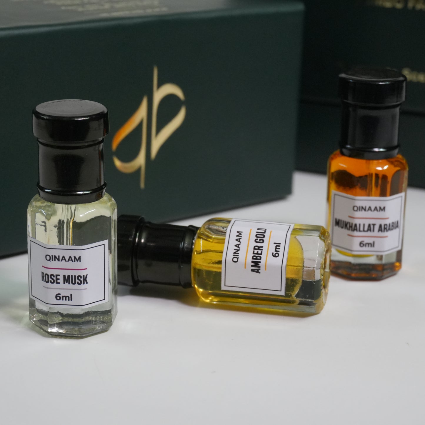 Compliment Getting Combo Set - Pack of 3 | Mukhallat Arabia | Rose Musk | Amber Gold