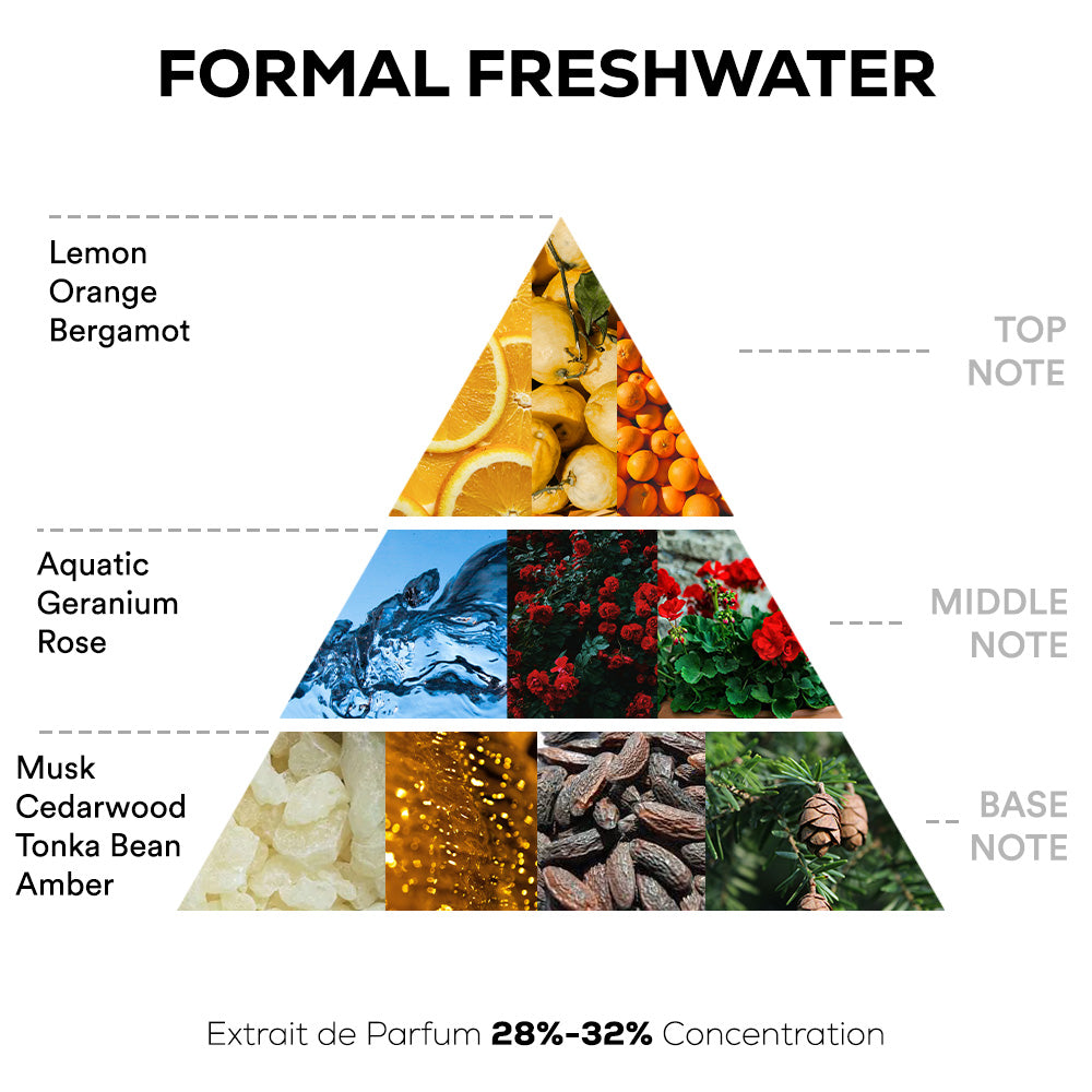 Formal Freshwater Perfume - 50ml | 100ml Extrait De Parfum