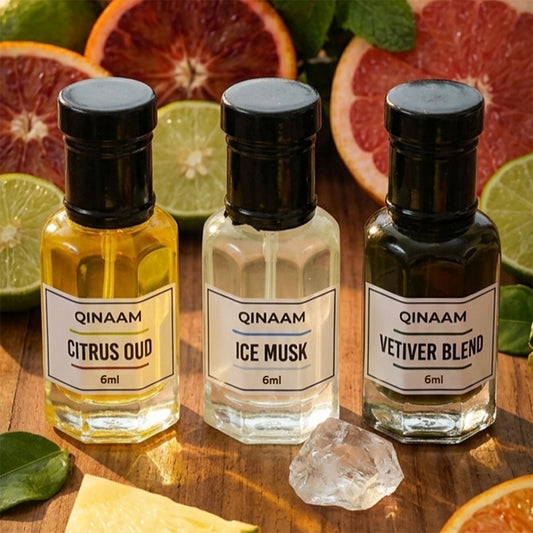 Summer Combo Set - Pack of 3 | Vetiver Blend | Citrus Oud | Ice Musk