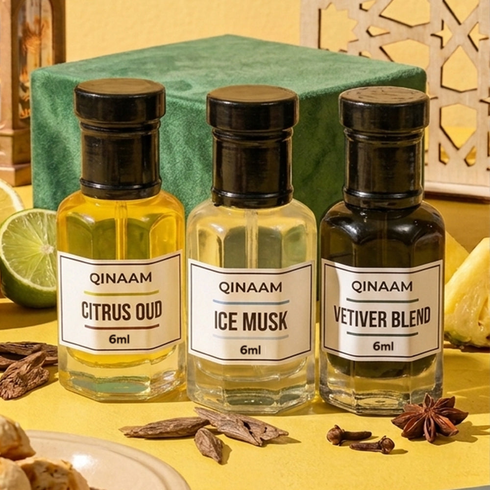 Summer Combo Set - Pack of 3 | Vetiver Blend | Citrus Oud | Ice Musk